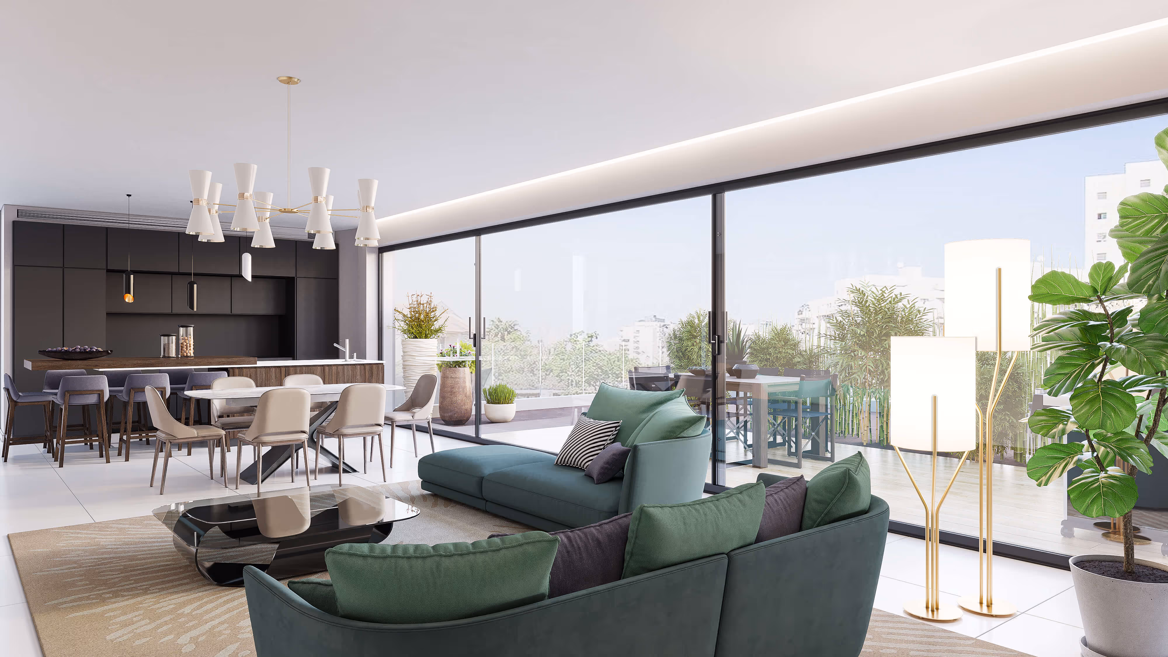 modern living room in israel