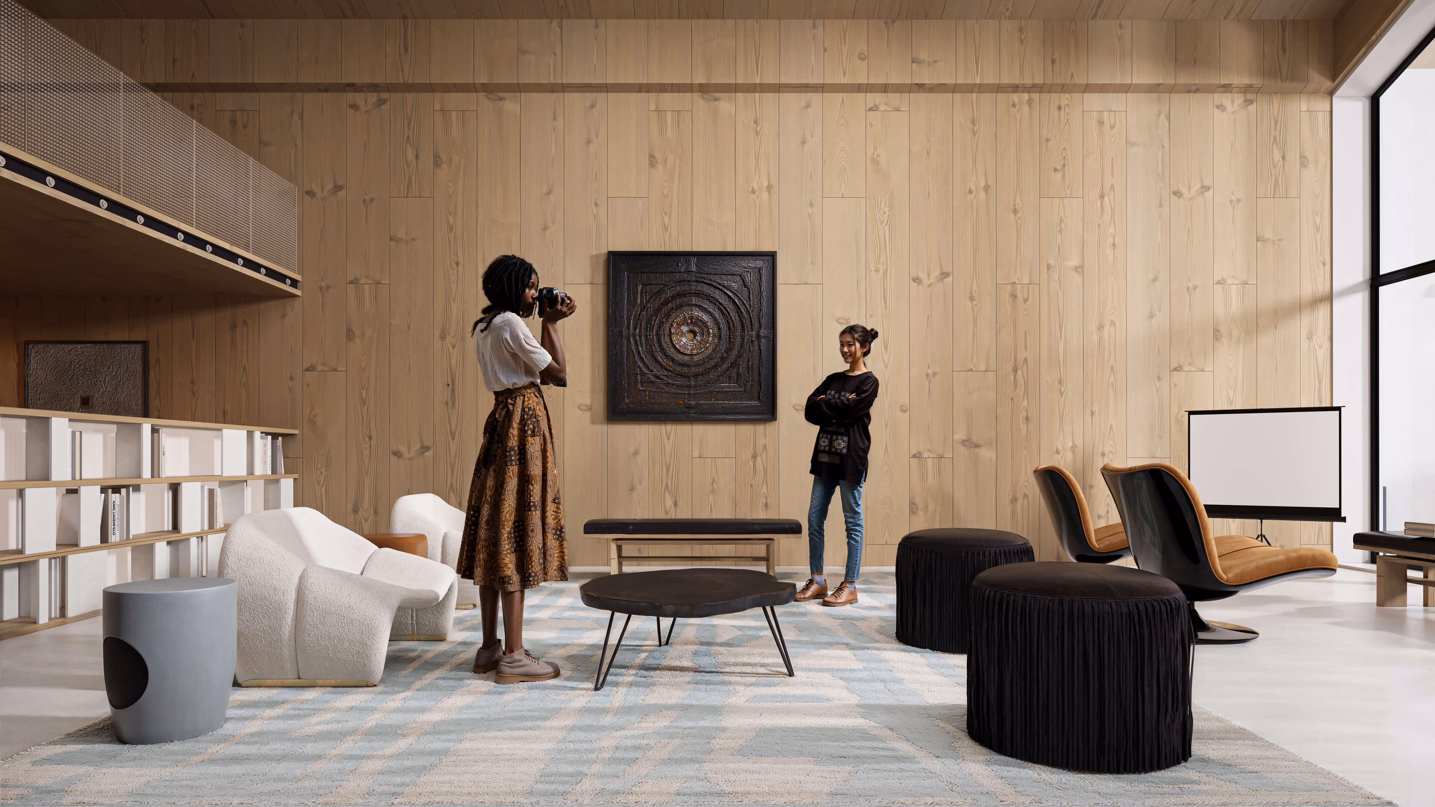 The Artisanal Lounge Where Wood Meets Art
